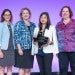 Christina Gola and Kim Welch, TLA Awards Committee; Christina Wai Grubitz; Gretchen Pruett, TLA President